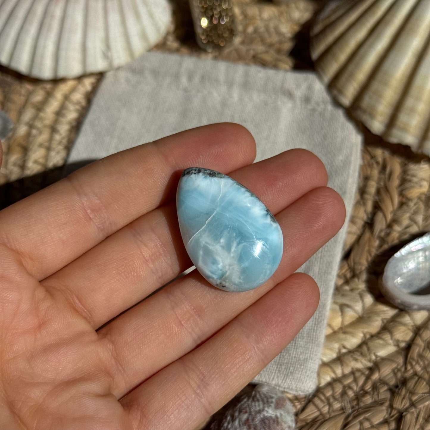 Larimar Cabochon ~ LK60