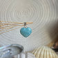 Larimar Herz Anhänger 925 silber ~ HA46