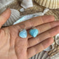Larimar Herz Ohrringe ~ BP111