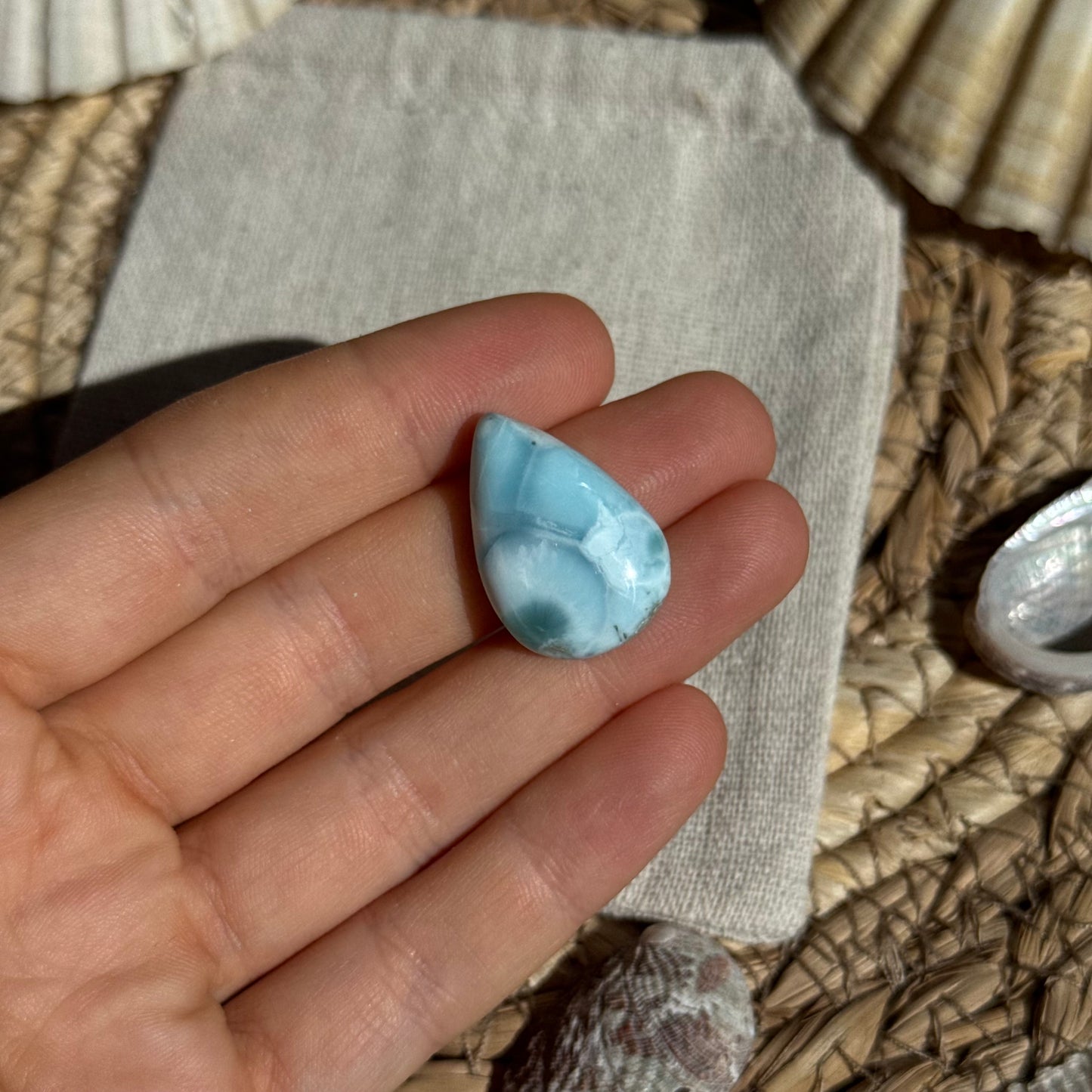 Larimar Cabochon ~ BA28