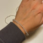 Quarz Edelstein Armband 4mm