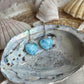Larimar Herz Ohrringe ~ BO111