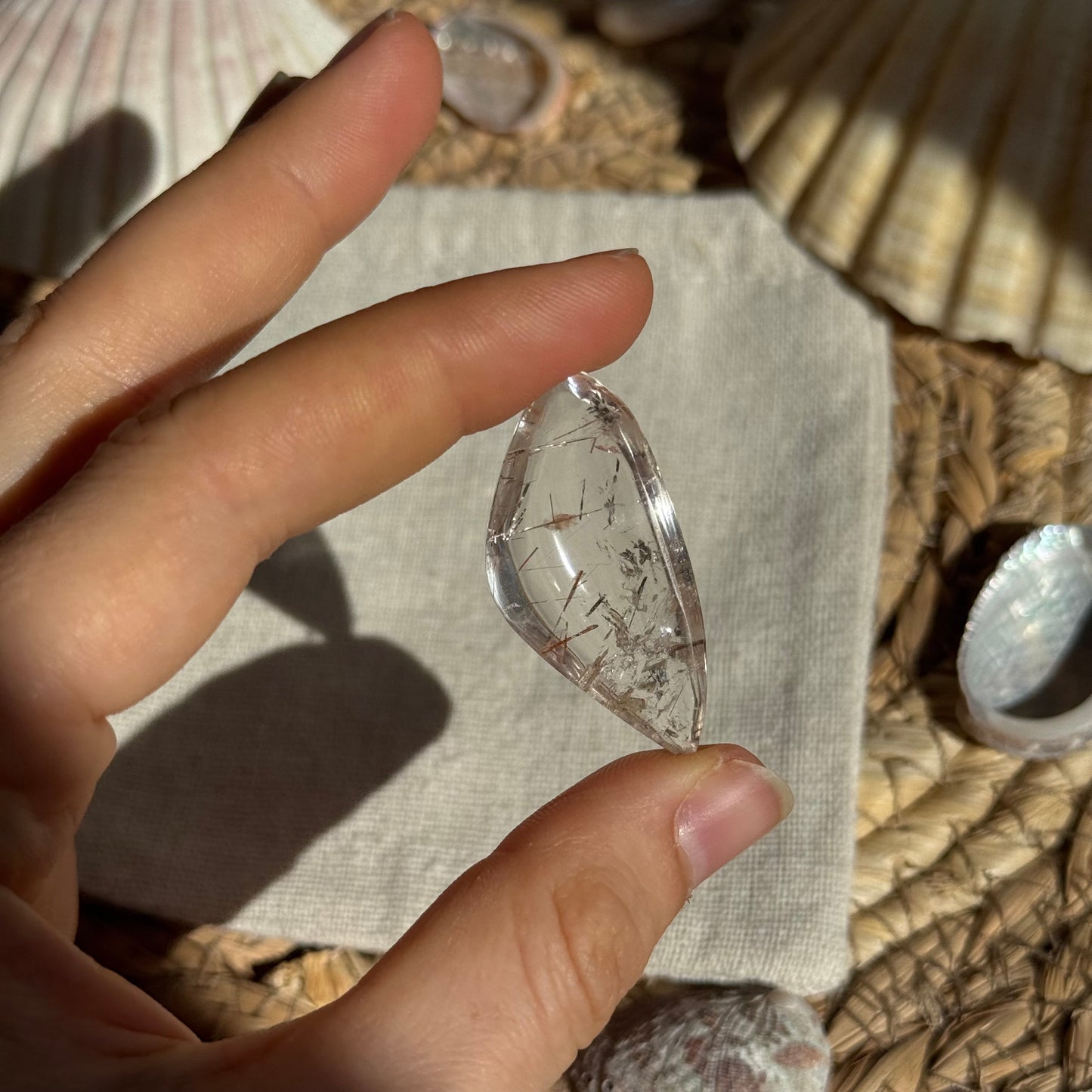 Turmalin Quarz Cabochon ~ F12