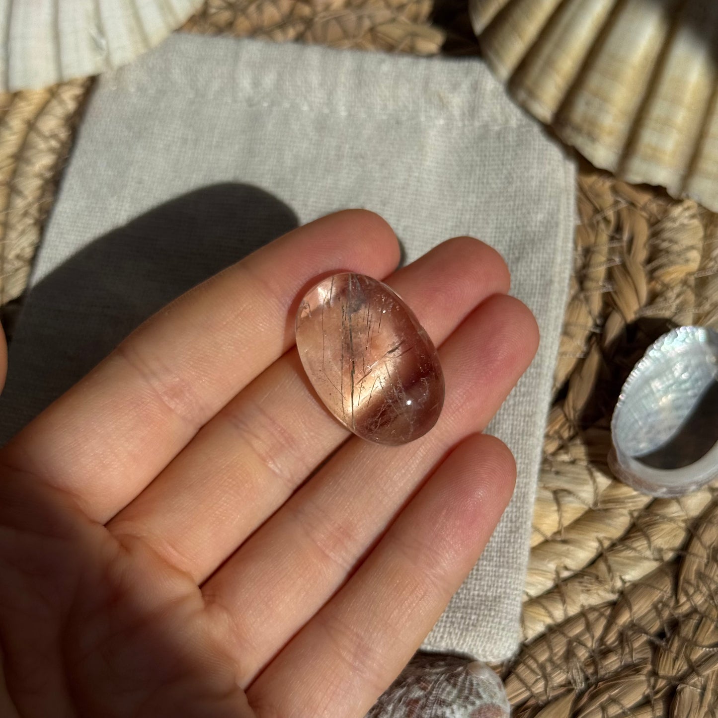 Turmalin Quarz Cabochon ~ FB9 bware