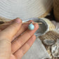 Larimar Kugel Anhänger 925 silber ~ VV45