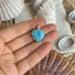 Larimar Herz Anhänger 925 silber ~ HD41