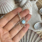 Larimar Sonne Anhänger 925 silber ~ HT45