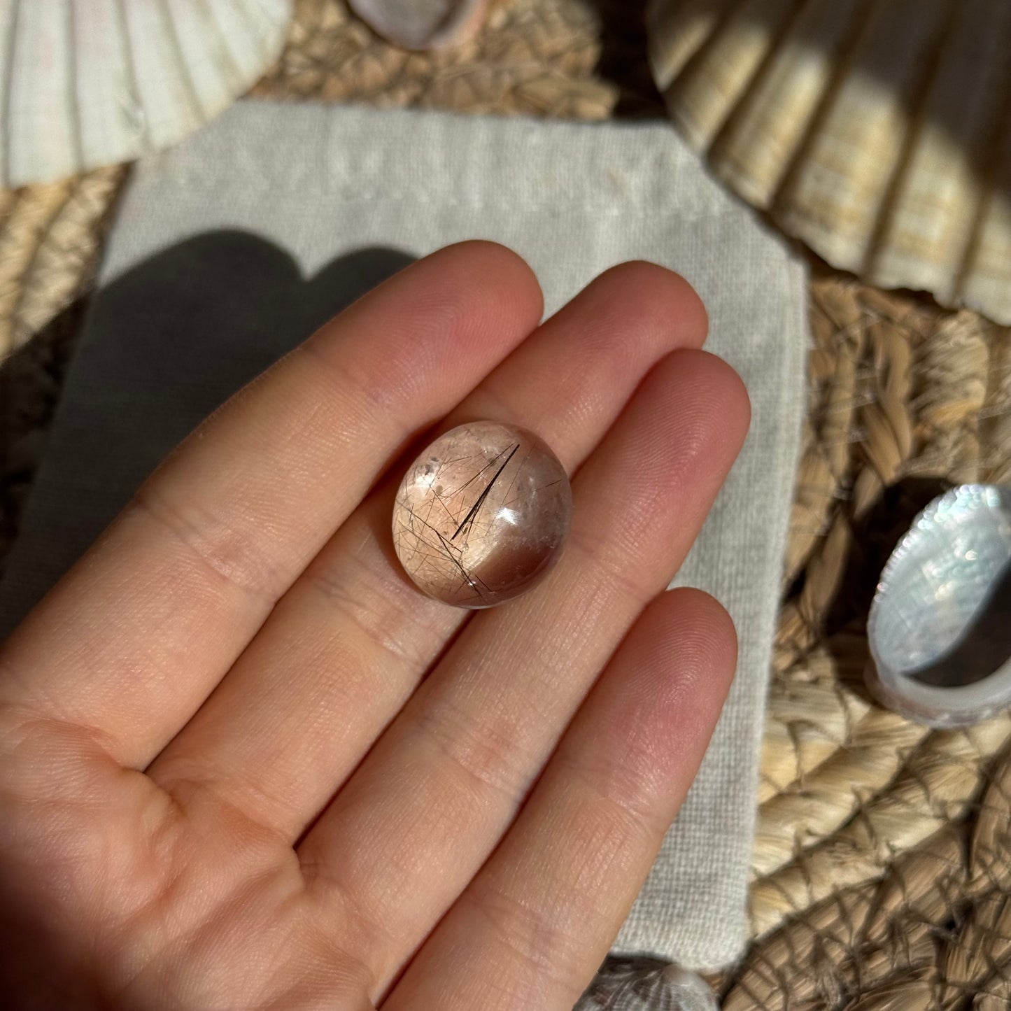 Turmalin Quarz Cabochon ~ F7