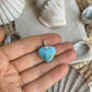 Larimar Herz Anhänger 925 silber ~ HG45