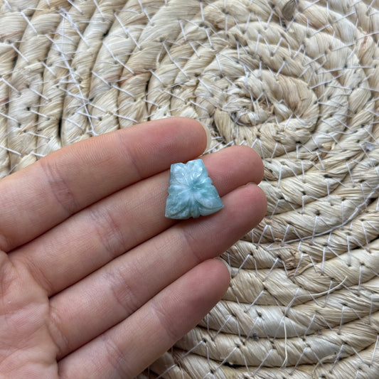 Larimar Schnitzerei Cabochon ~ 17LU