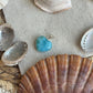 Larimar Herz Anhänger 925 silber ~ HD41