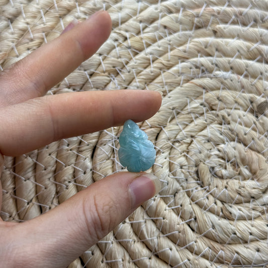 Larimar Schnitzerei Cabochon ~ 19LS