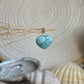 Larimar Herz Anhänger 925 silber ~ HA46