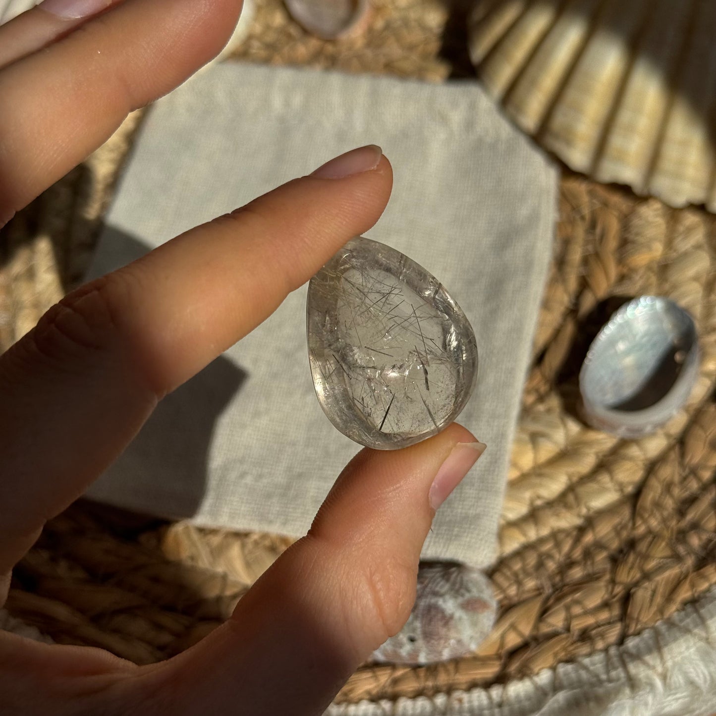 Turmalin Quarz Cabochon ~ F16