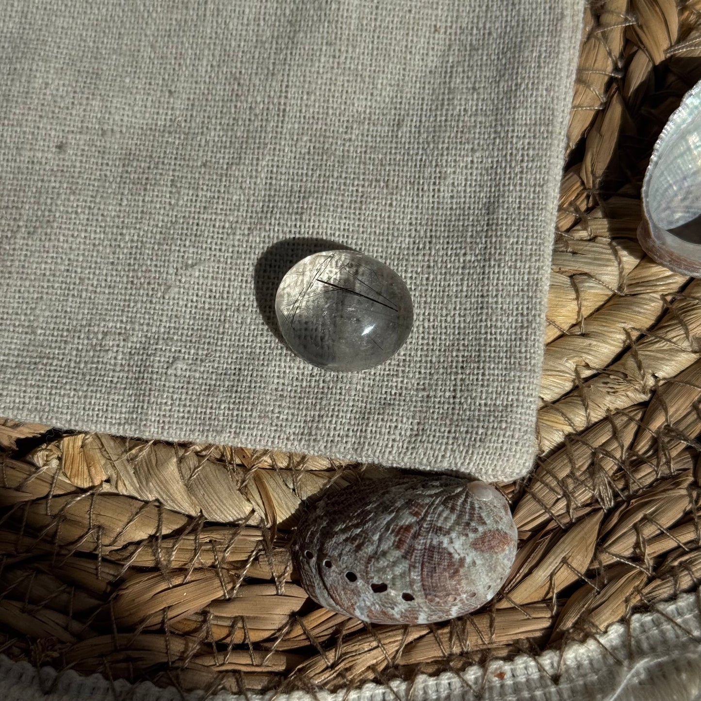 Turmalin Quarz Cabochon ~ F7