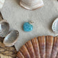 Larimar Herz Anhänger 925 silber ~ HD41