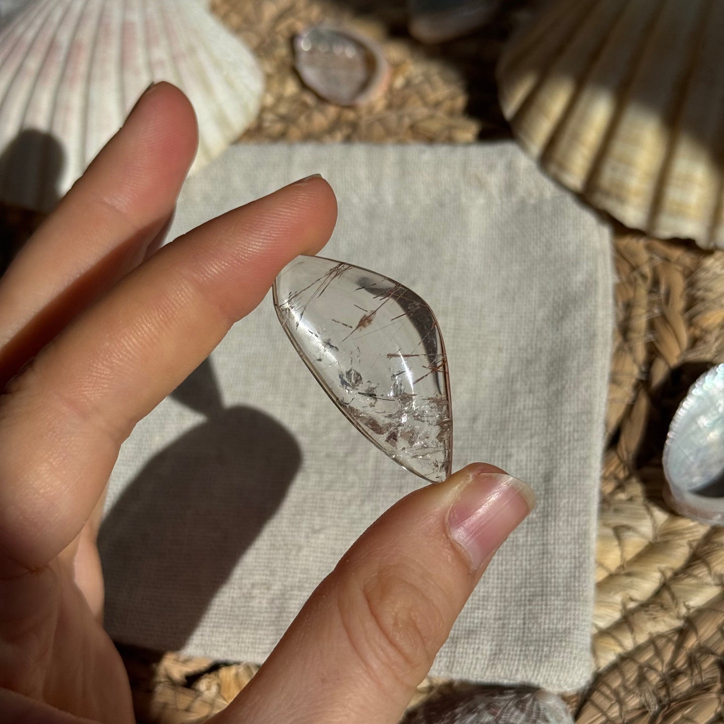 Turmalin Quarz Cabochon ~ F12