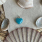 Larimar Herz Anhänger 925 silber ~ HL50