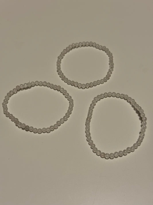 Quarz Edelstein Armband 4mm