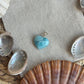 Larimar Herz Anhänger 925 silber ~ HA46
