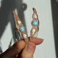 Larimar & Muschel Makramee Armband