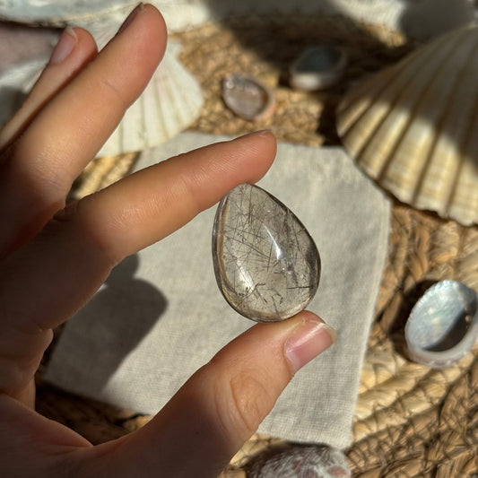 Turmalin Quarz Cabochon ~ F16