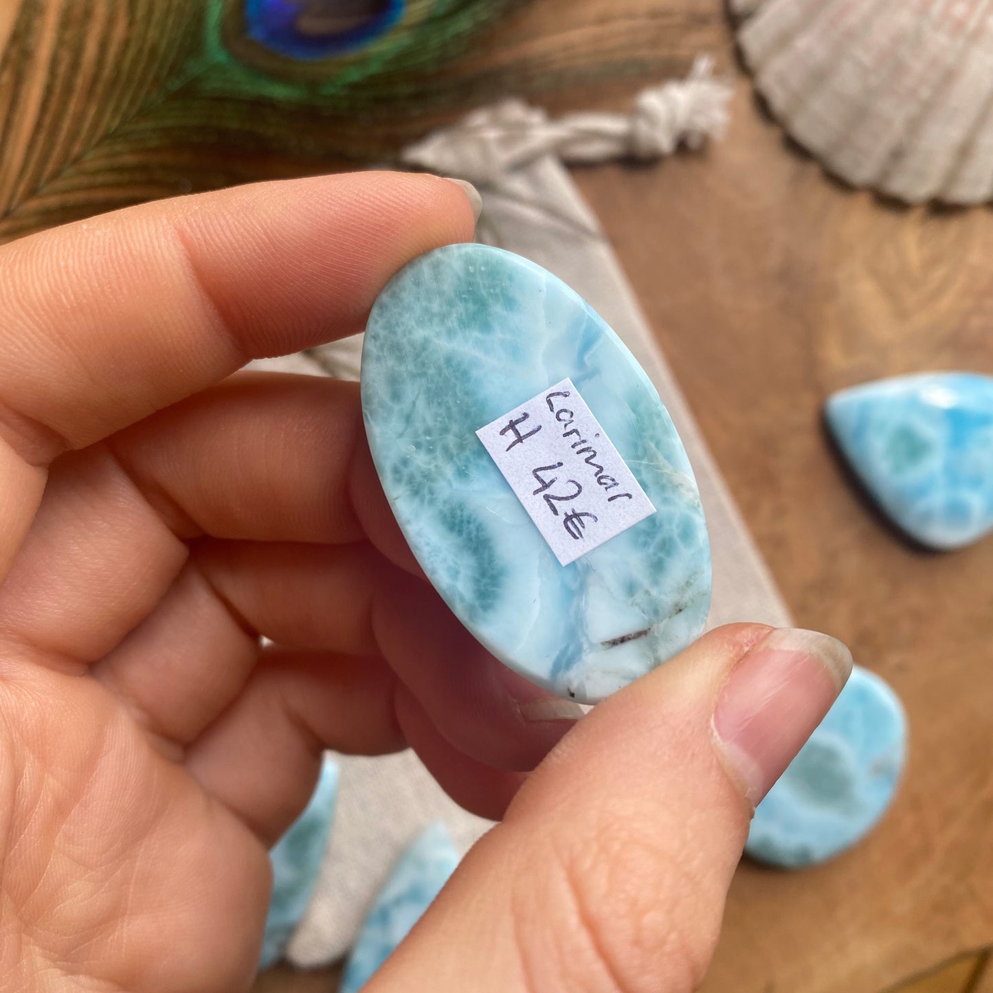 Larimar Cabochon ~ H42