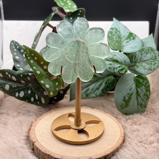 Fluorit Blume auf Ständer ~ 39FA
