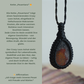 Makramee Kette „Feuertanz“ mit Crazy Lace Achat