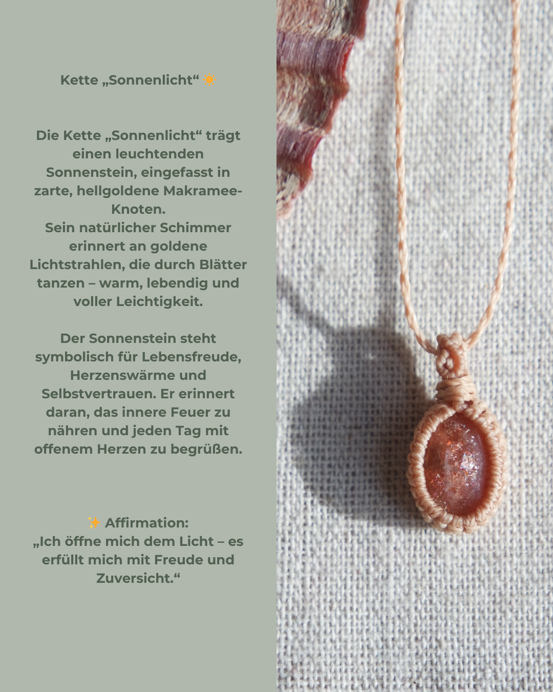 Zarte Edelstein Kette mit funkelndem Schimmer