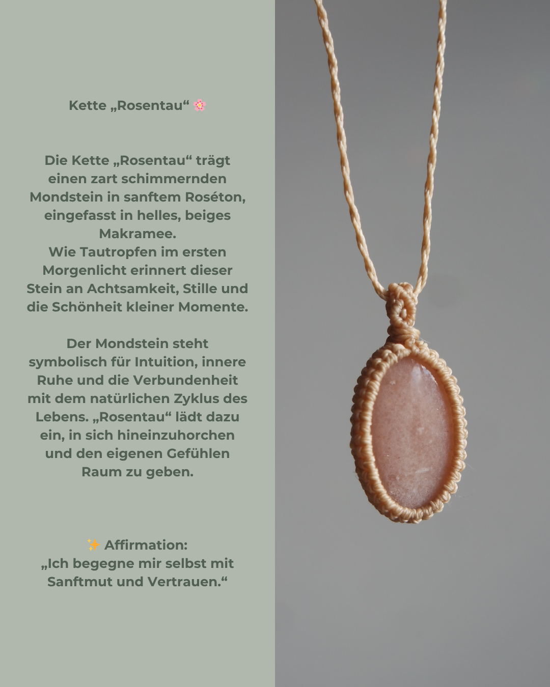 Boho Schmuck aus Mondstein – nachhaltige Handarbeit
