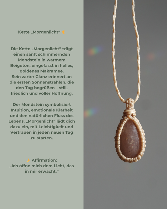 Handgemachter Mondstein Schmuck im Boho Stil