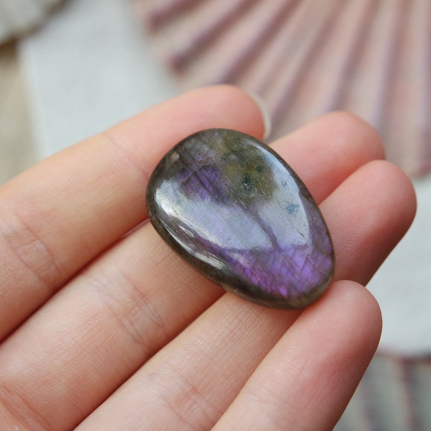 Lila Labradorit Cabochon ~ 21XA