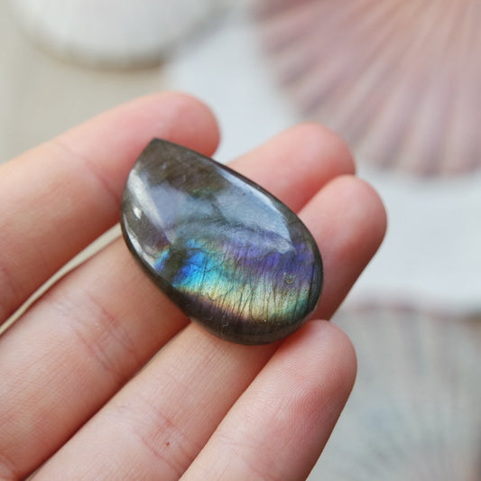 Lila Labradorit Cabochon ~ 21XQ