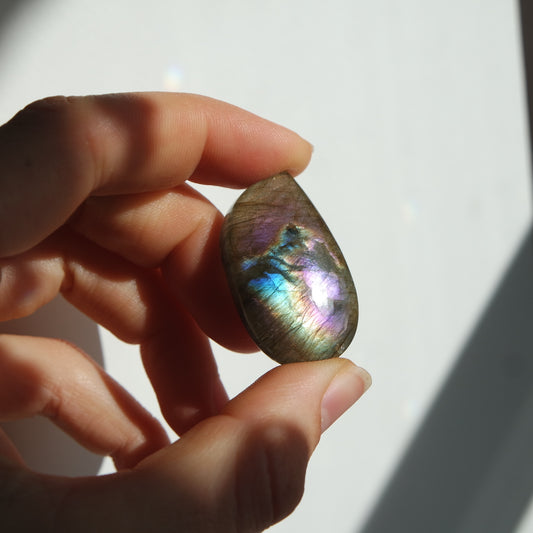 Lila Labradorit Cabochon ~ 21XQ