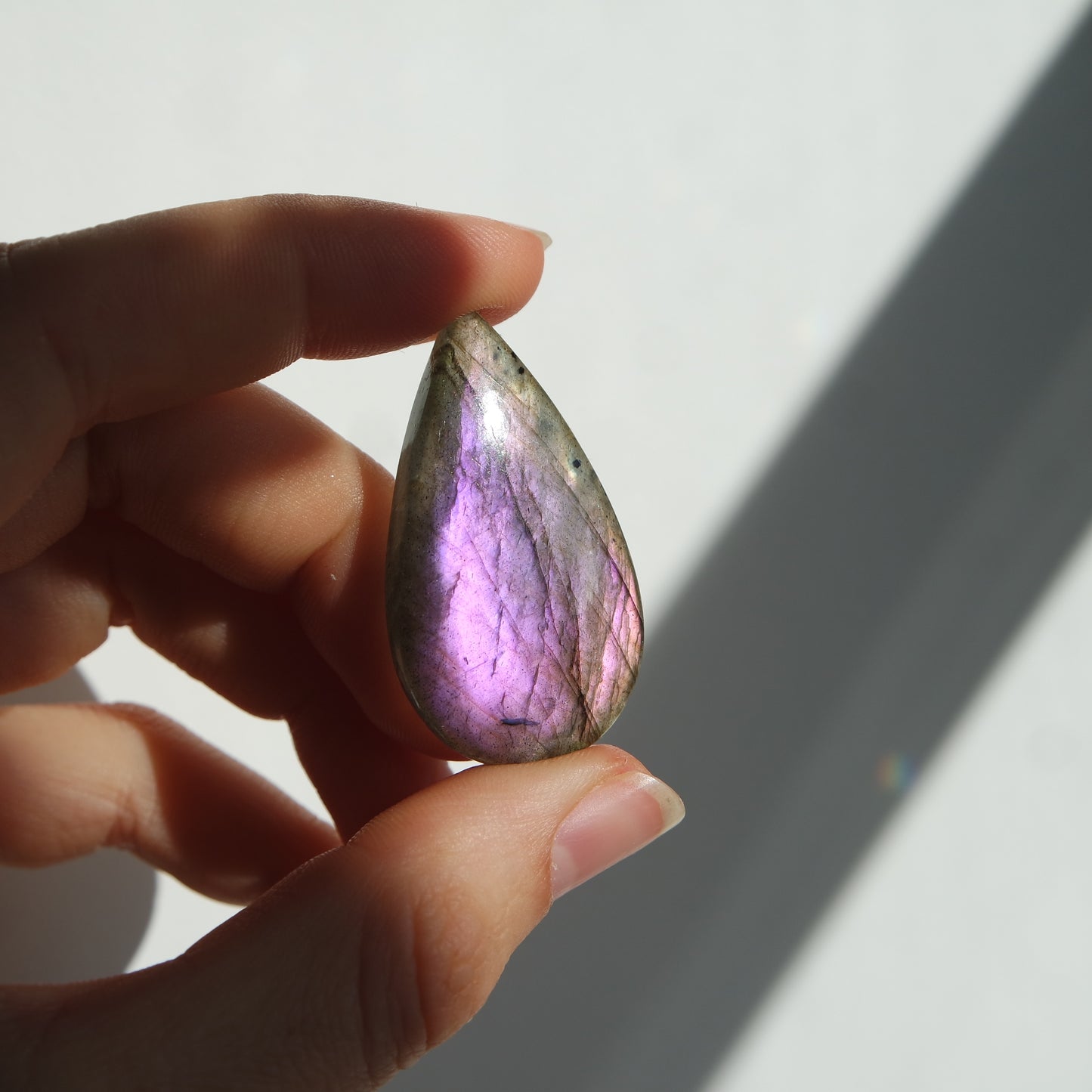 Lila Labradorit Cabochon ~ 21XS