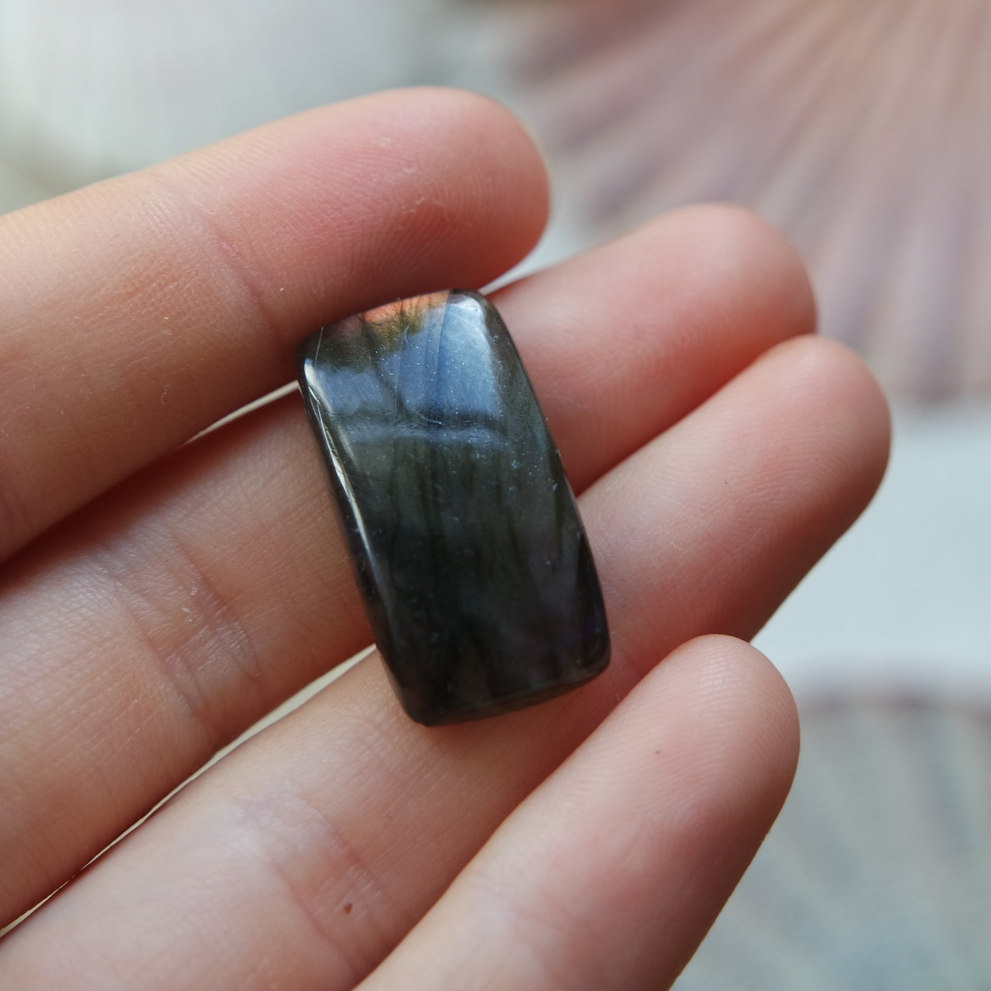 Lila Labradorit Cabochon ~ 10Xj