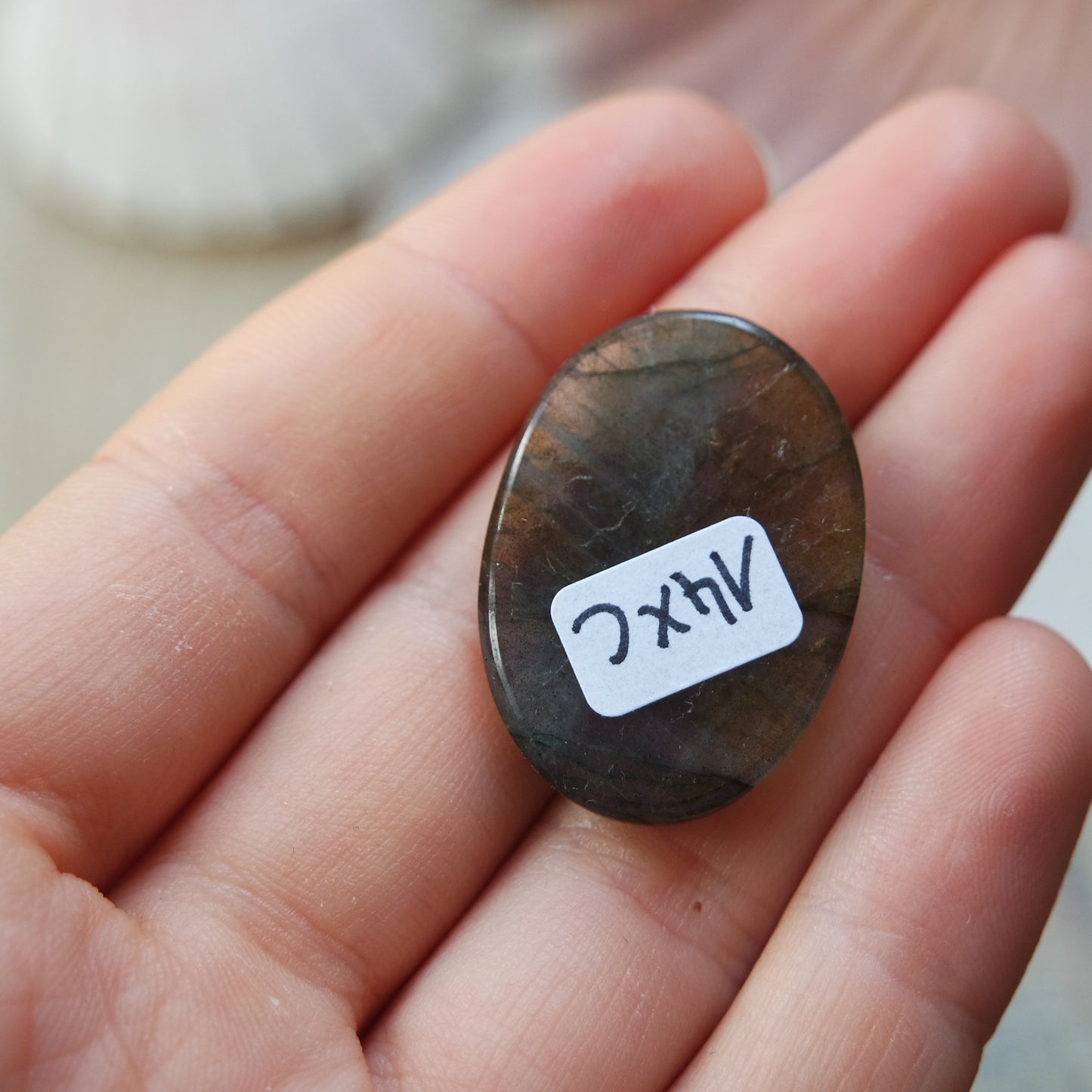 Lila Labradorit Cabochon ~ 14XC