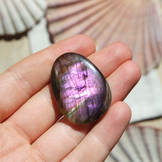 Lila Labradorit Cabochon ~ 24XK