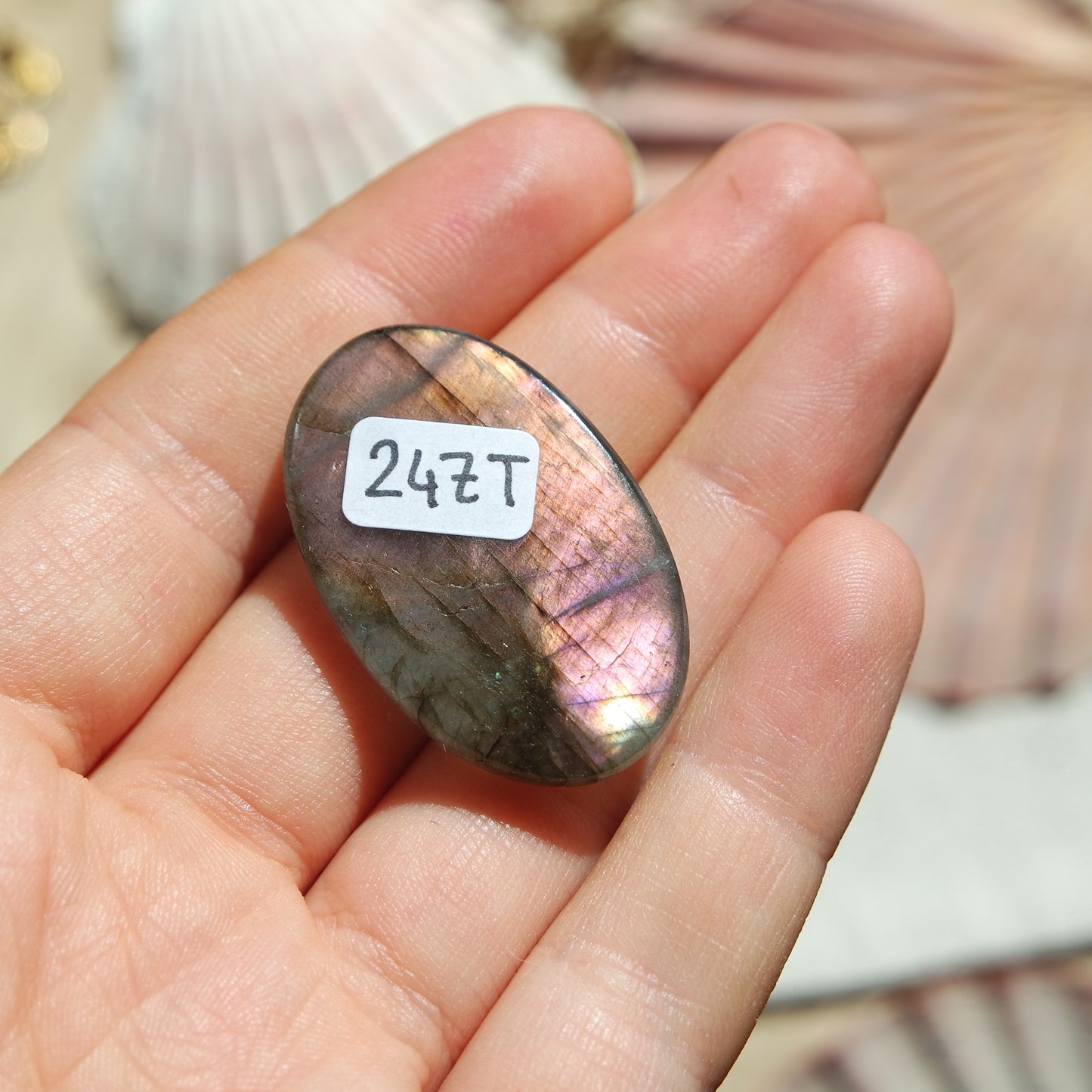 Lila Labradorit Cabochon ~ 24ZT