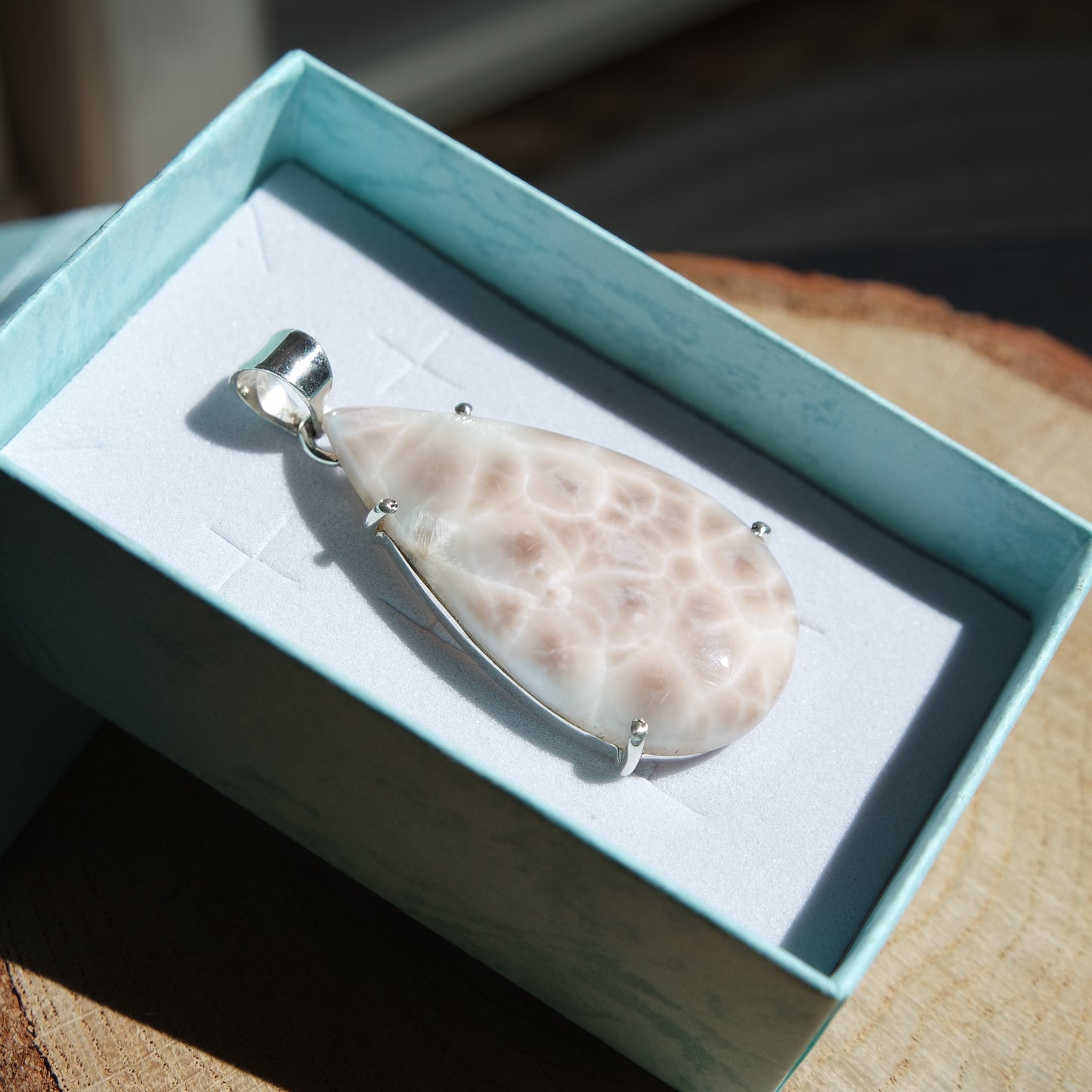 Thomsonit Anhänger 925 Silber ~ TD105