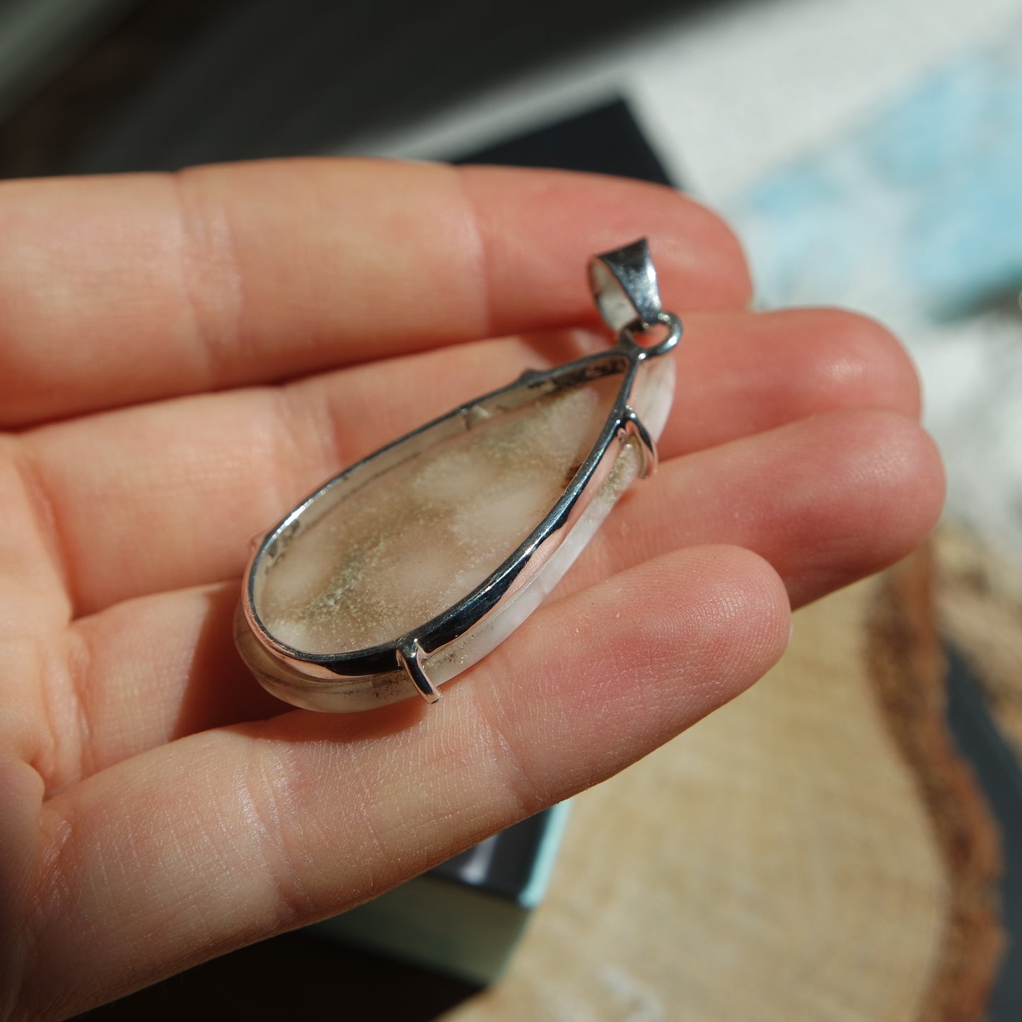 Thomsonit Anhänger 925 Silber ~ TD105