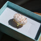 Thomsonit Ring GOLD 925 Silber vergoldet ~ TG85