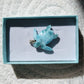 Larimar  Schildkröte 925 Silber Anhänger ~ TB111