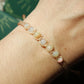 Zartes Makramee Armband beige mit Opal-Perlen