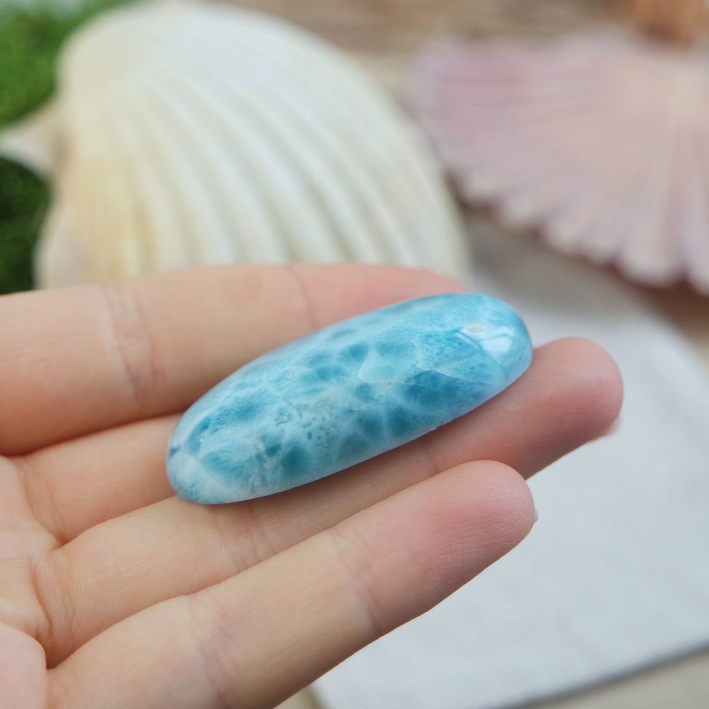 Larimar Cabochon ~ 219L