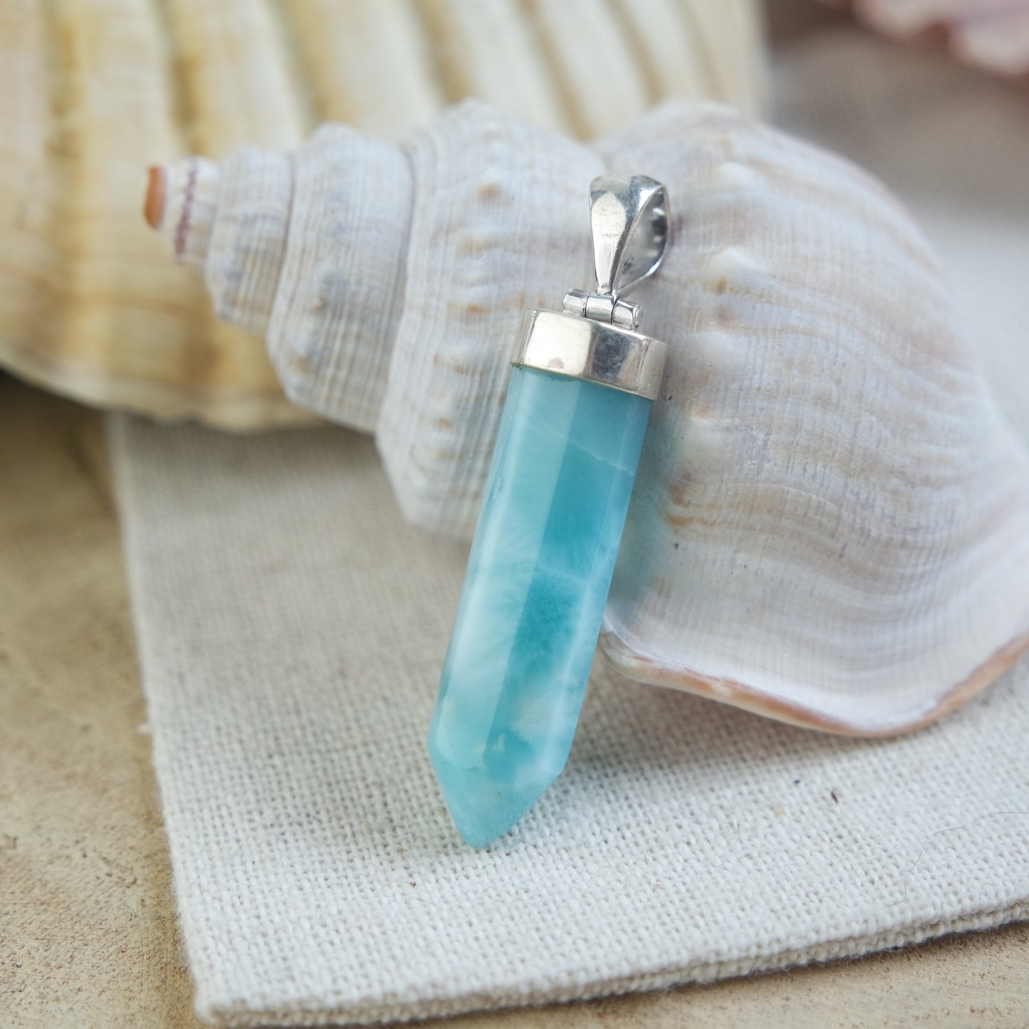 Larimar Anhänger 925 silber ~ 130QE