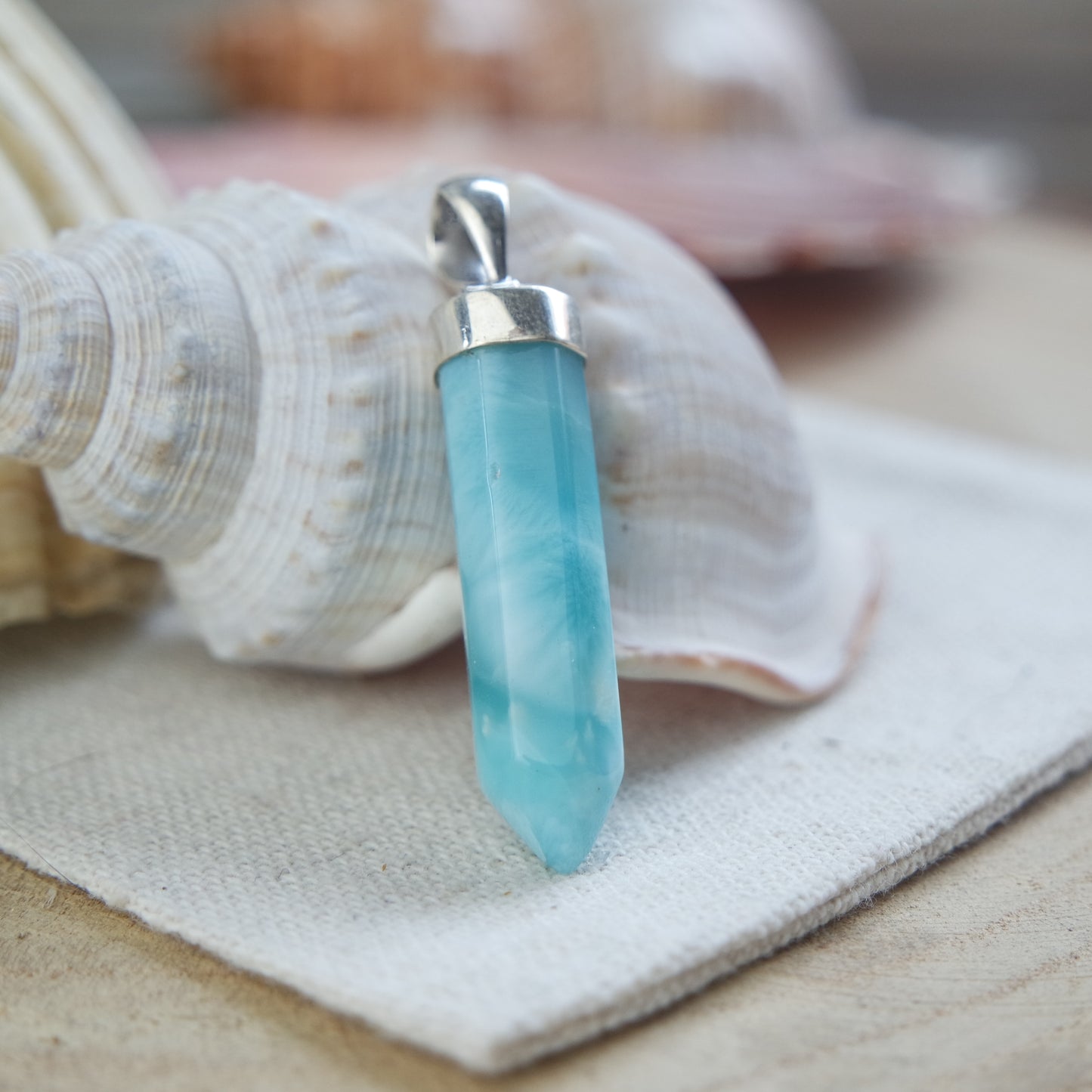 Larimar Anhänger 925 silber ~ 130QE