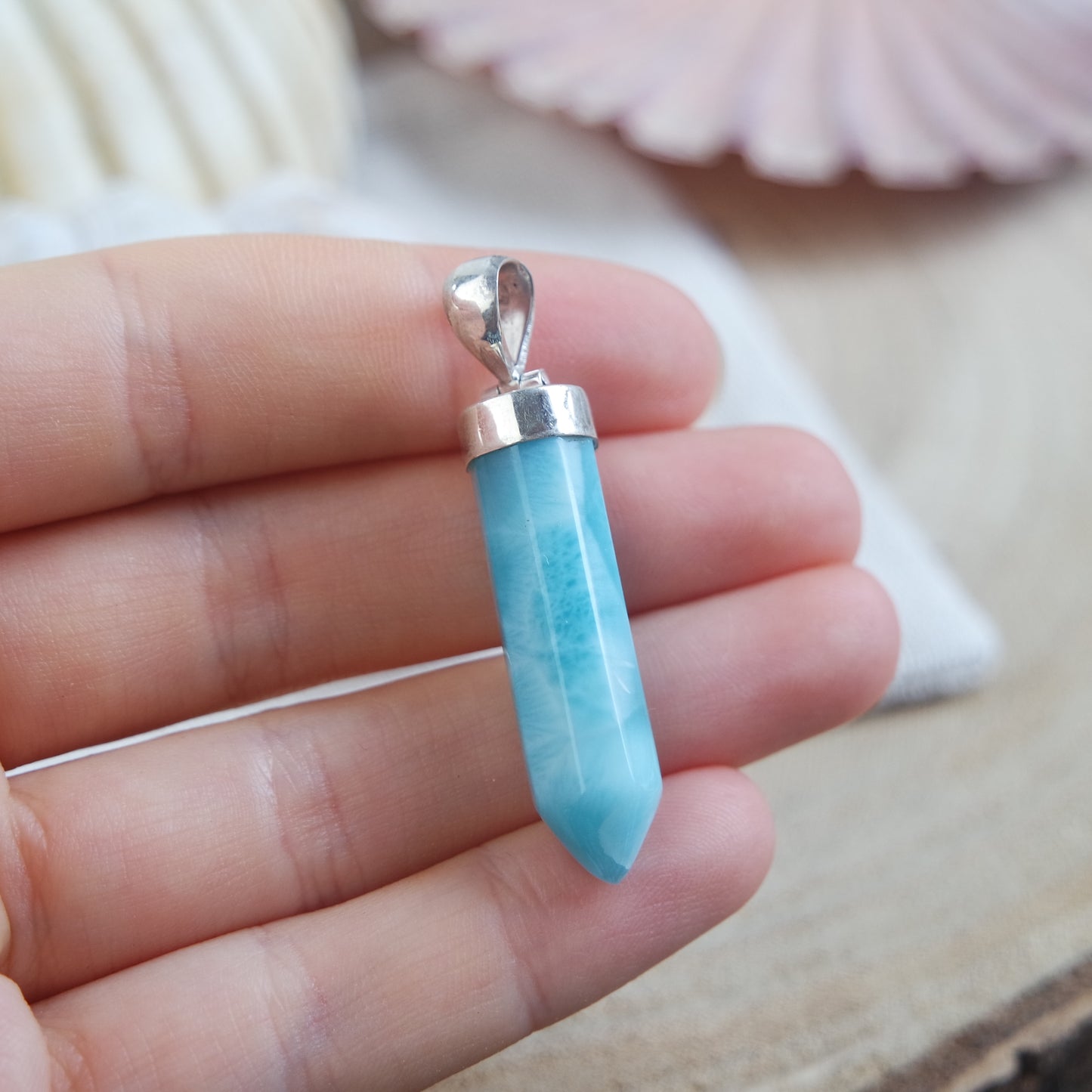 Larimar Anhänger 925 silber ~ 130QE