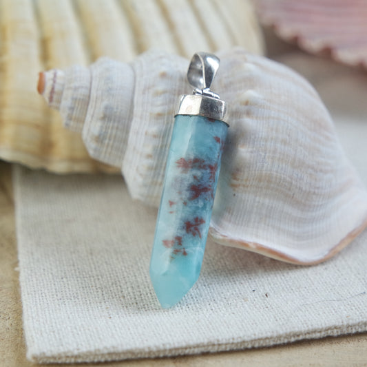 Larimar Anhänger 925 silber ~ 145QA